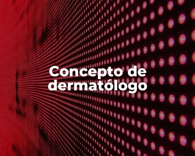 Concepto de dermatólogo
