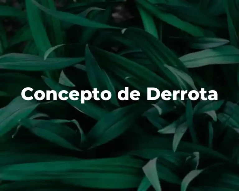 Concepto de Derrota