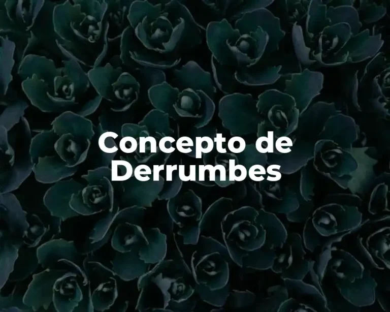 Concepto de Derrumbes