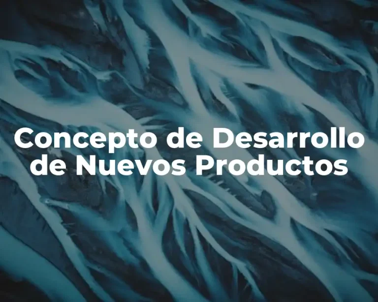 Concepto de Desarrollo de Nuevos Productos