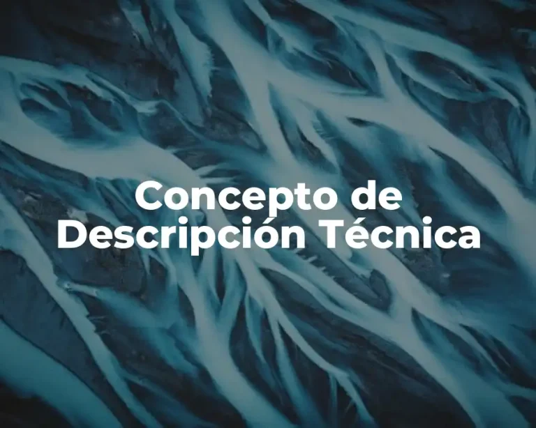 Concepto de Descripción Técnica