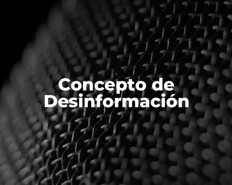 Concepto de Desinformación