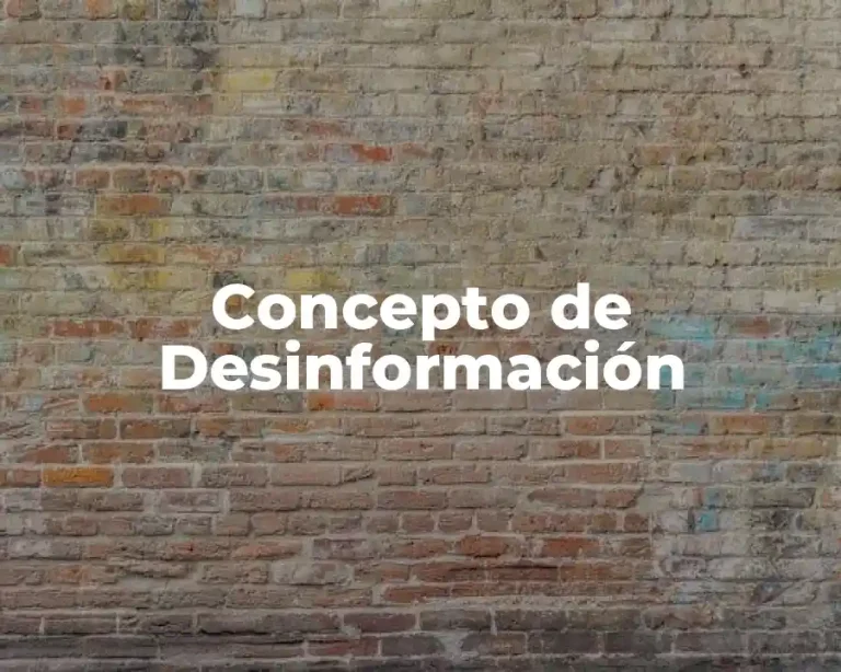 Concepto de Desinformación