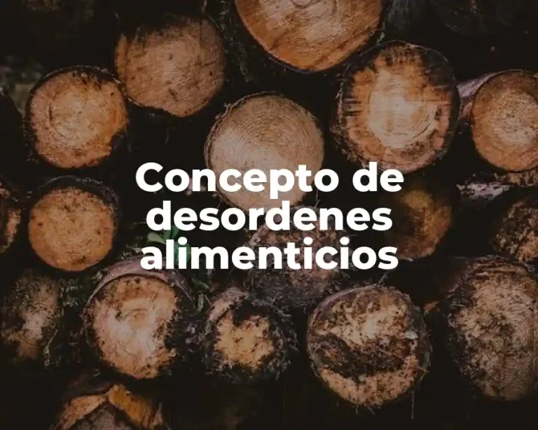 Concepto de desordenes alimenticios