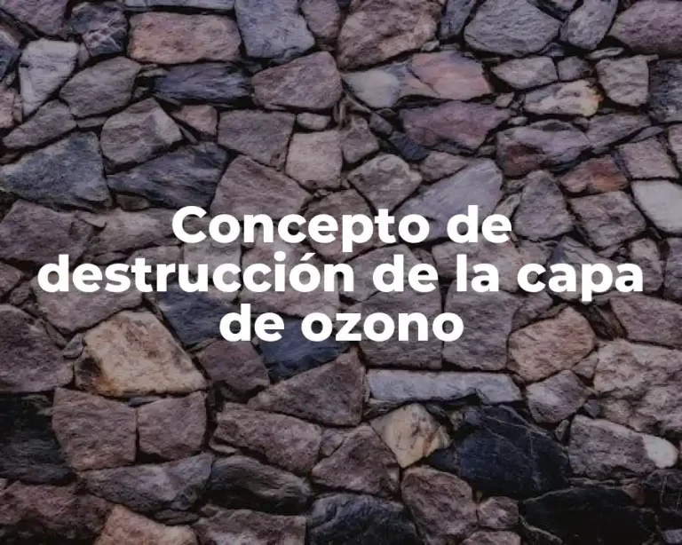 Concepto de destrucción de la capa de ozono