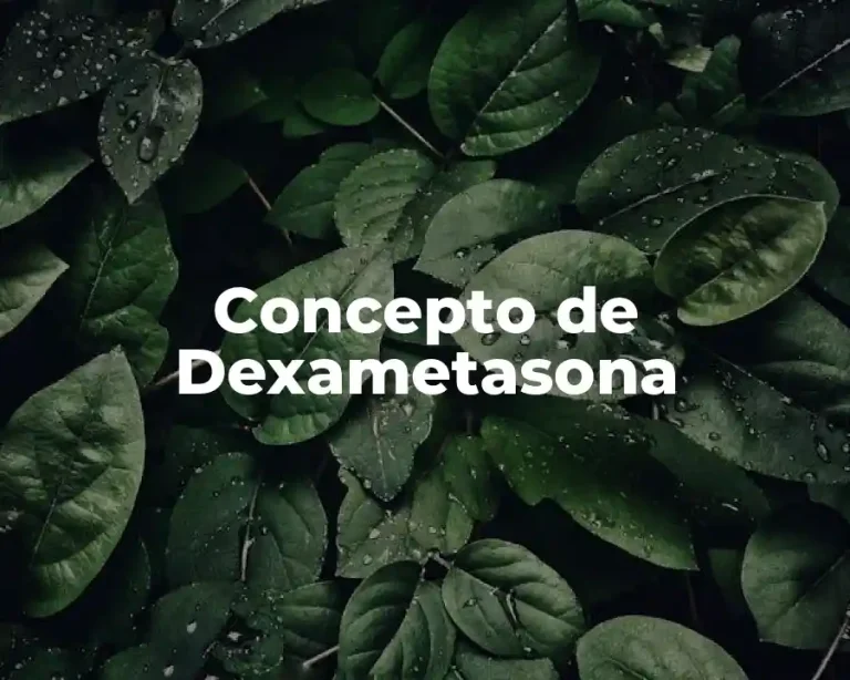 Concepto de Dexametasona