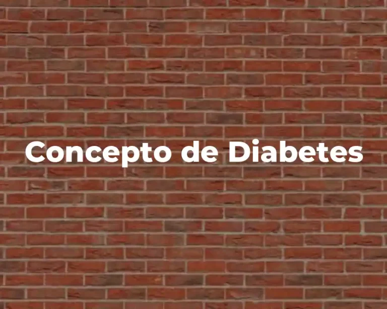 Concepto de Diabetes