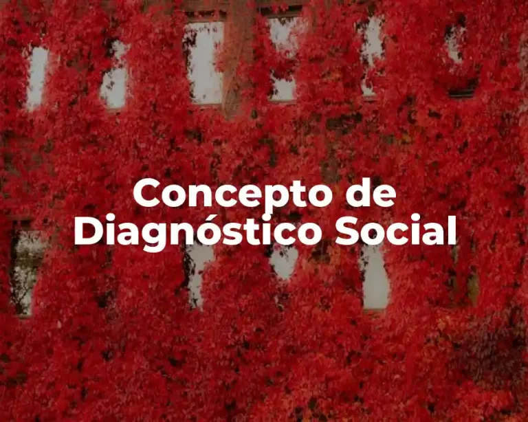 Concepto de Diagnóstico Social