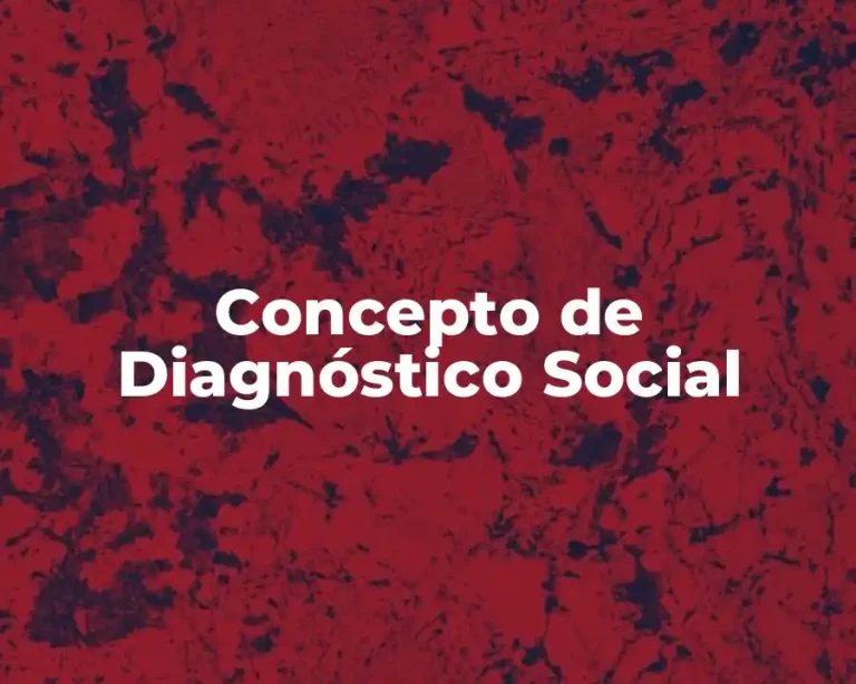 Concepto de Diagnóstico Social