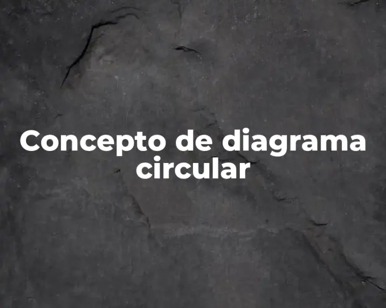 Concepto de diagrama circular