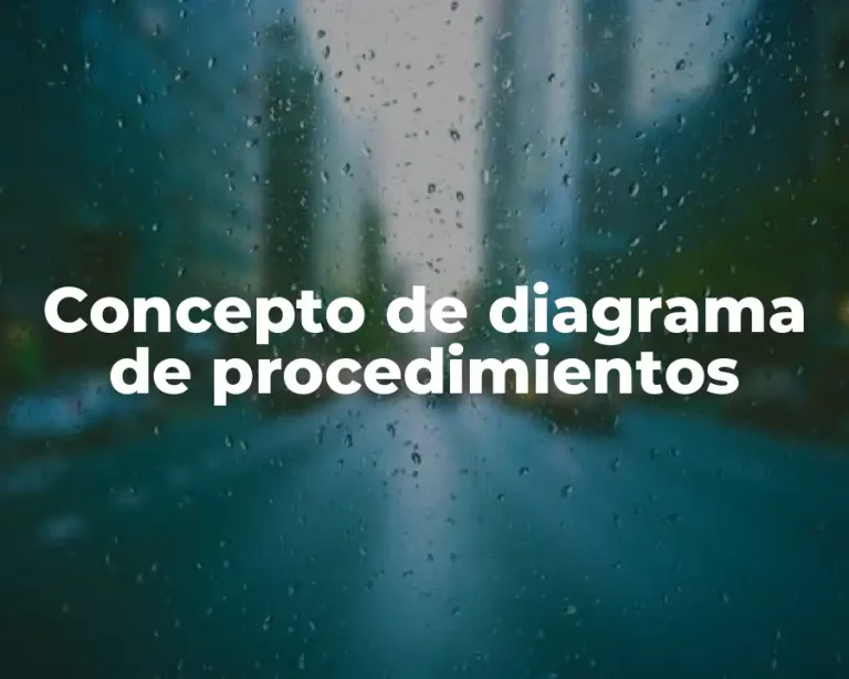 Concepto de diagrama de procedimientos