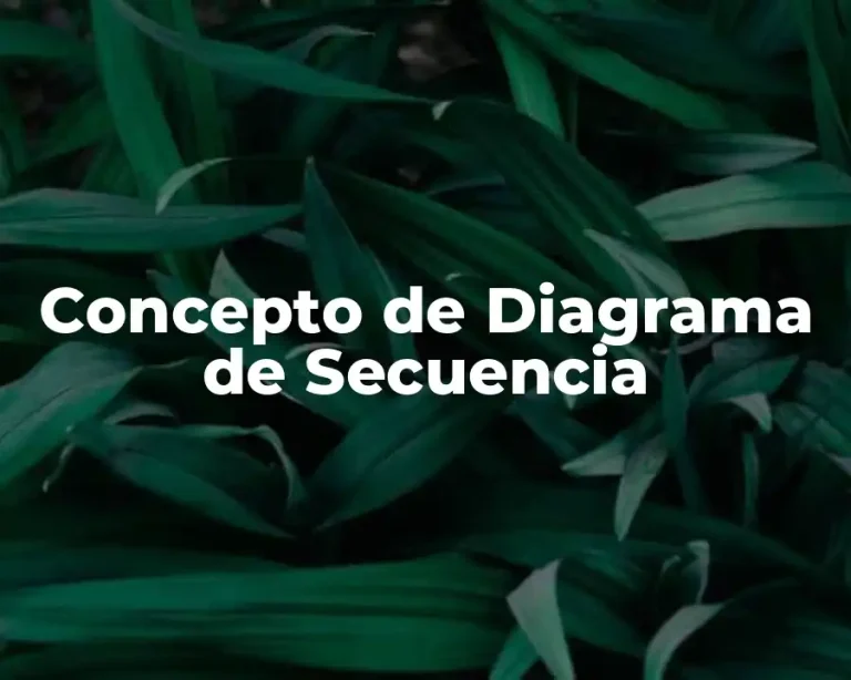 Concepto de Diagrama de Secuencia