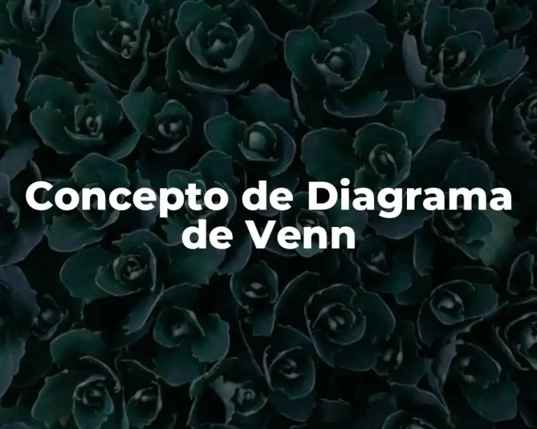 Concepto de Diagrama de Venn