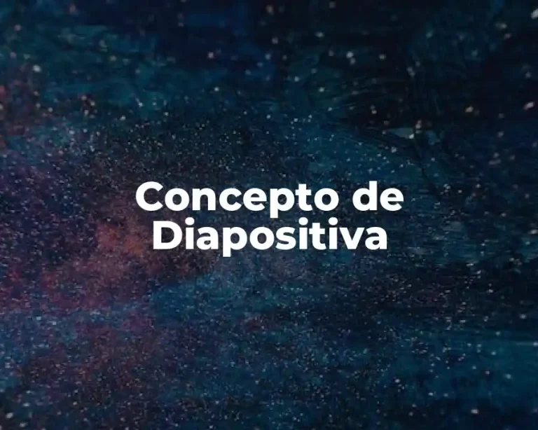 Concepto de Diapositiva