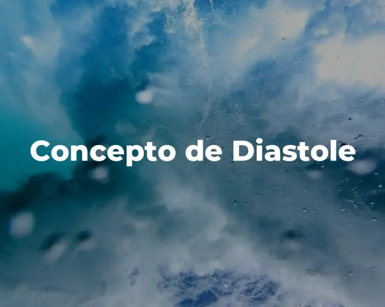 Concepto de Diastole