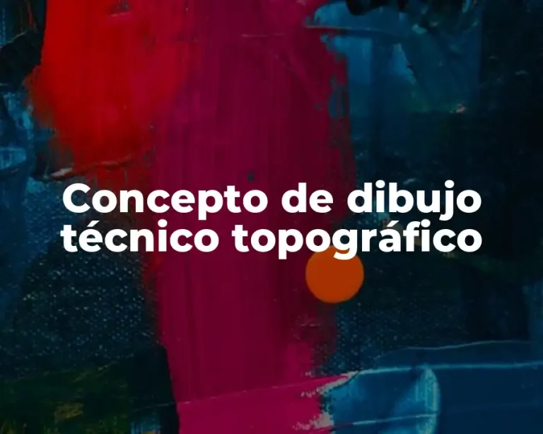 Concepto de dibujo técnico topográfico