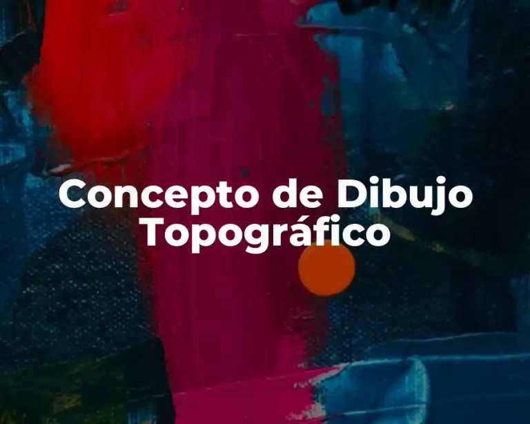 Concepto de Dibujo Topográfico