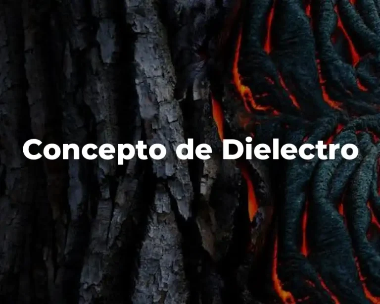 Concepto de Dielectro
