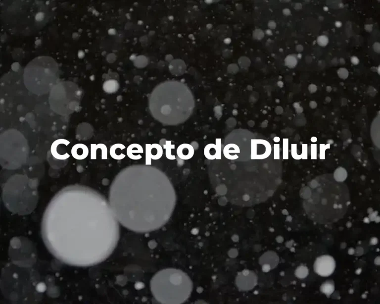 Concepto de Diluir