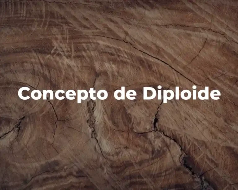 Concepto de Diploide