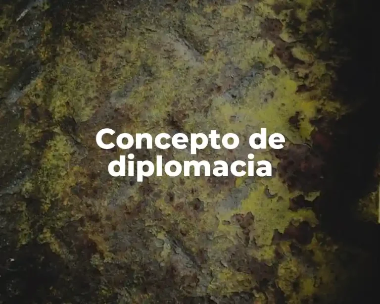 Concepto de diplomacia