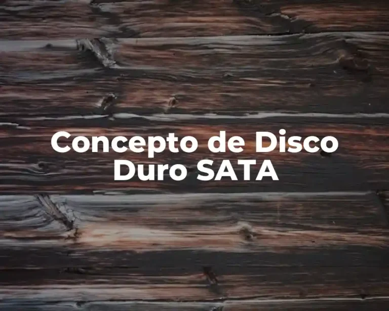 Concepto de Disco Duro SATA