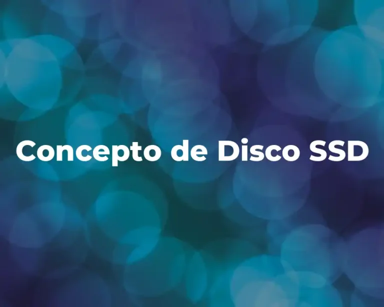 Concepto de Disco SSD