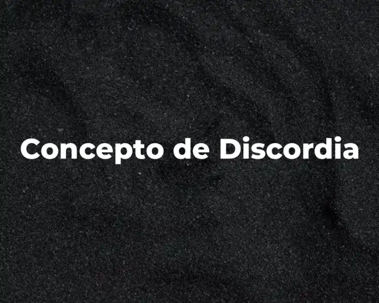 Concepto de Discordia