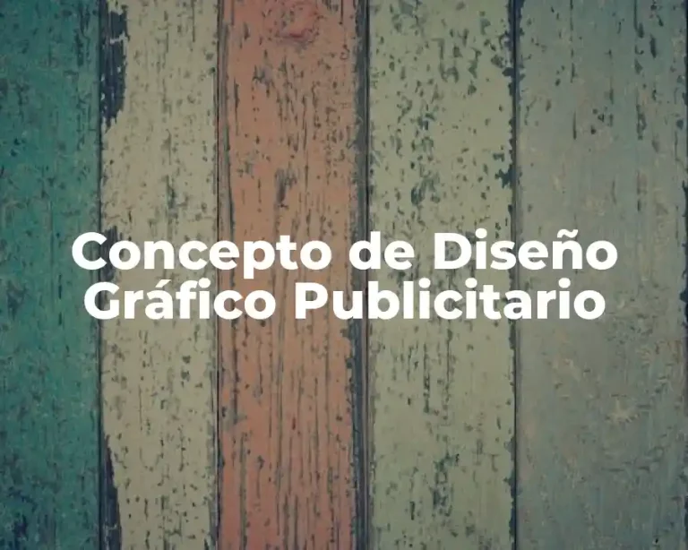 Concepto de Diseño Gráfico Publicitario
