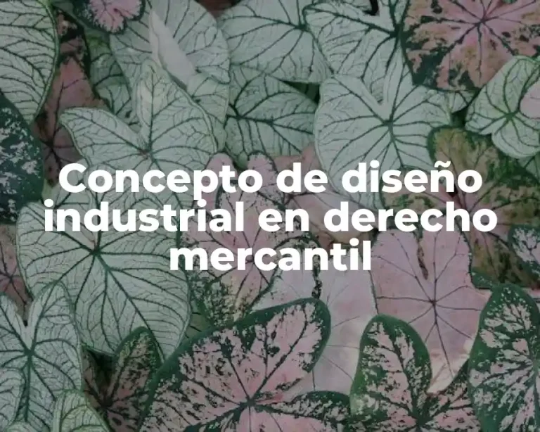 Concepto de diseño industrial en derecho mercantil