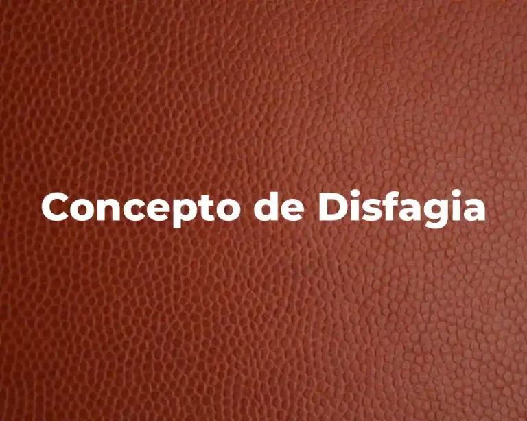 Concepto de Disfagia