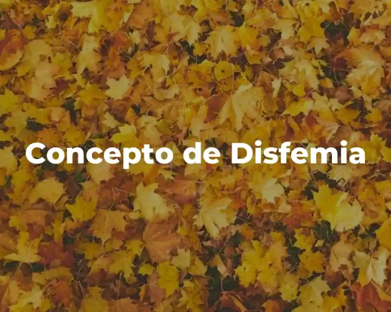 Concepto de Disfemia