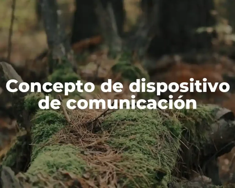 Concepto de dispositivo de comunicación
