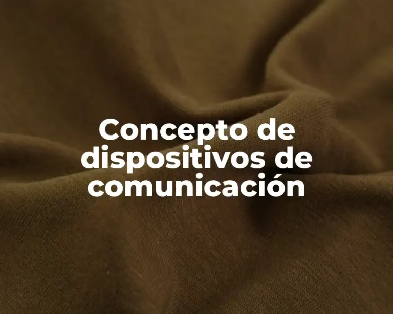 Concepto de dispositivos de comunicación