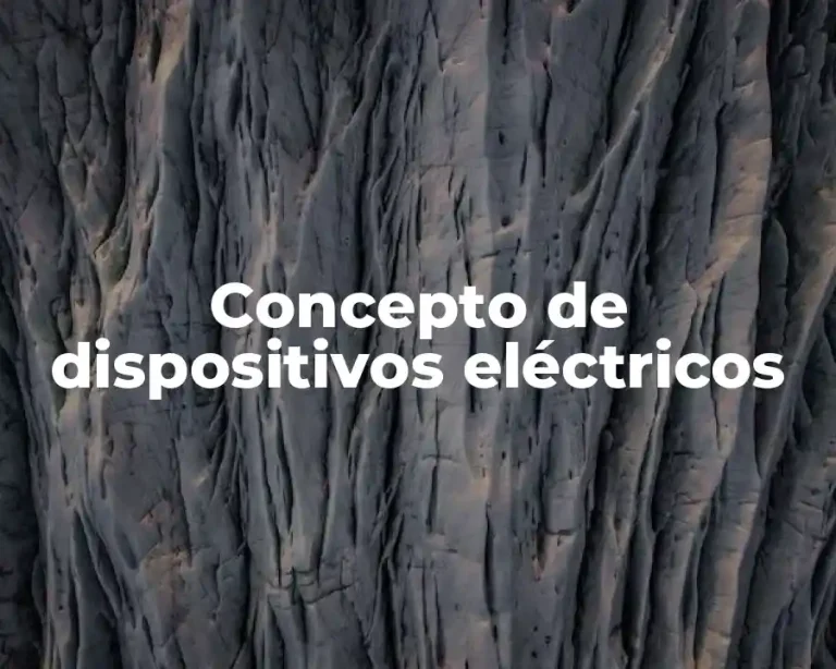 Concepto de dispositivos eléctricos