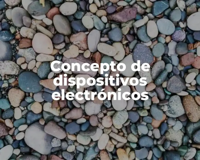 Concepto de dispositivos electrónicos