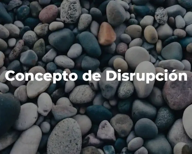 Concepto de Disrupción
