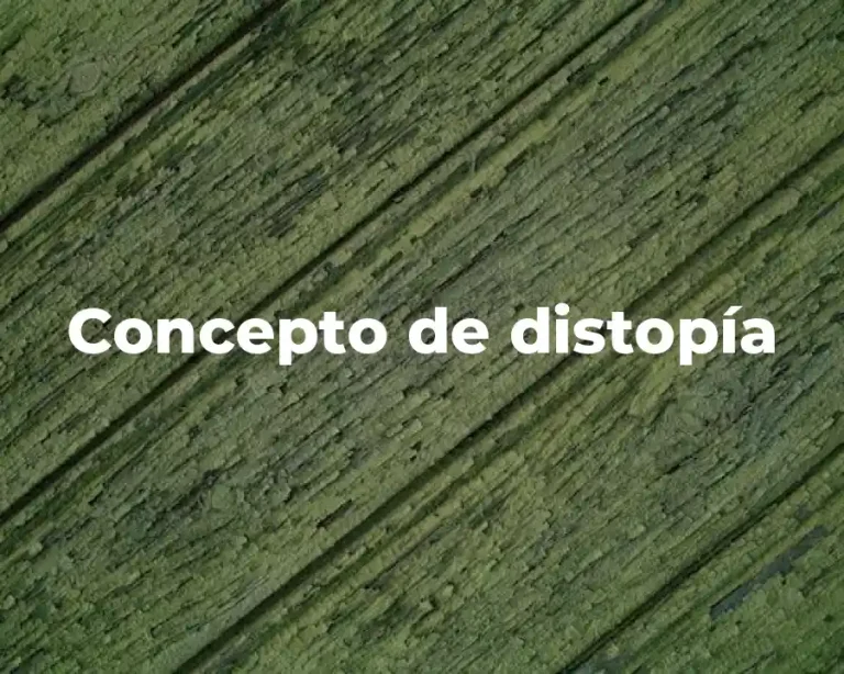 Concepto de distopía