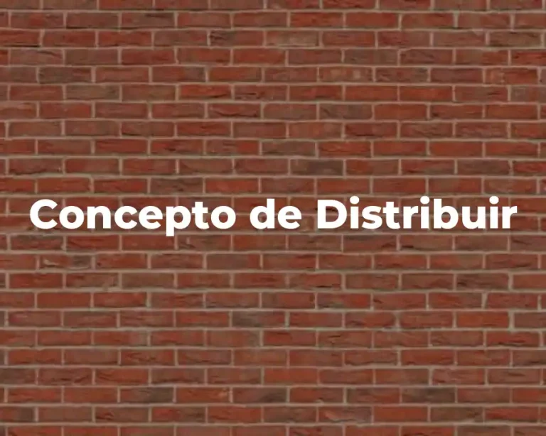 Concepto de Distribuir