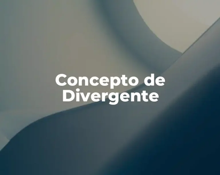 Concepto de Divergente