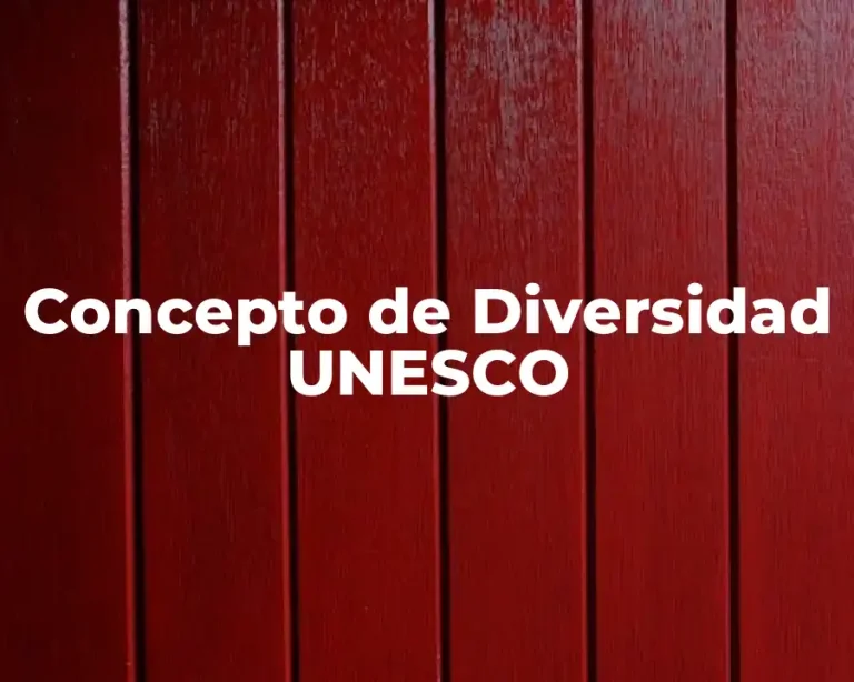 Concepto de Diversidad UNESCO