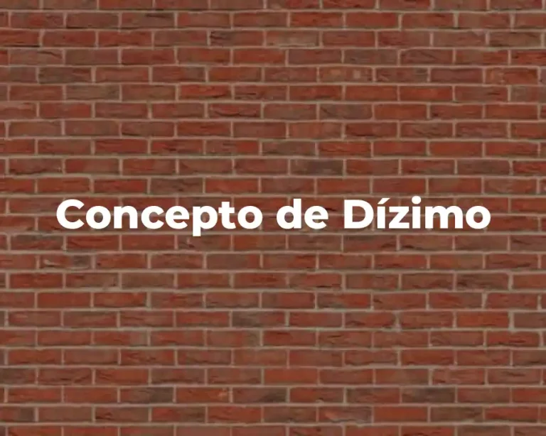 Concepto de Dízimo