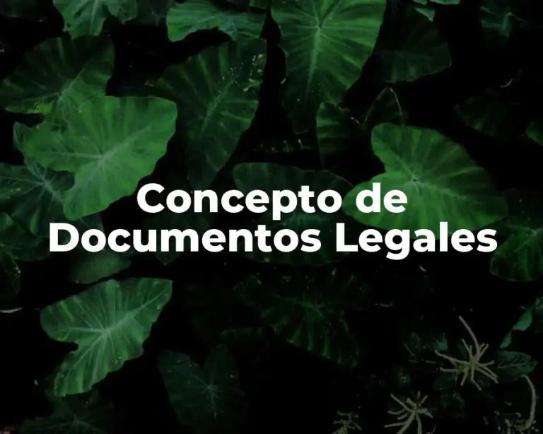 Concepto de Documentos Legales