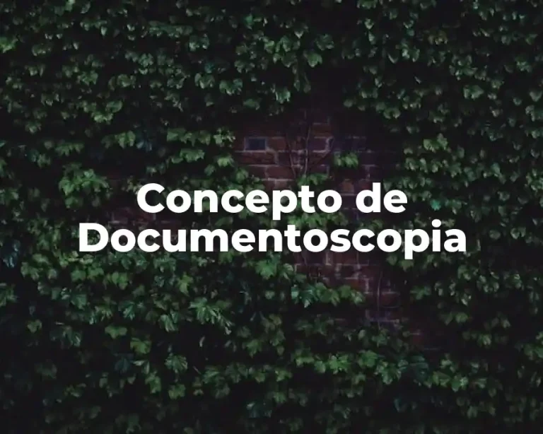 Concepto de Documentoscopia