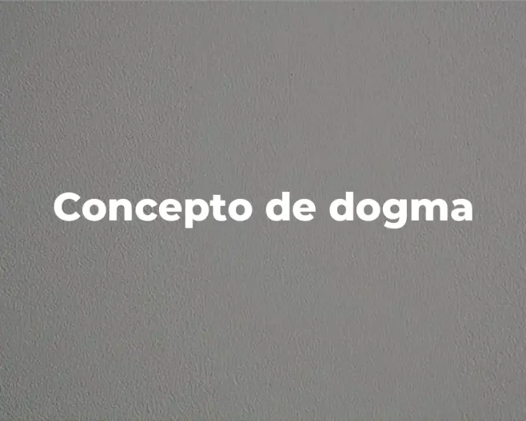 Concepto de dogma