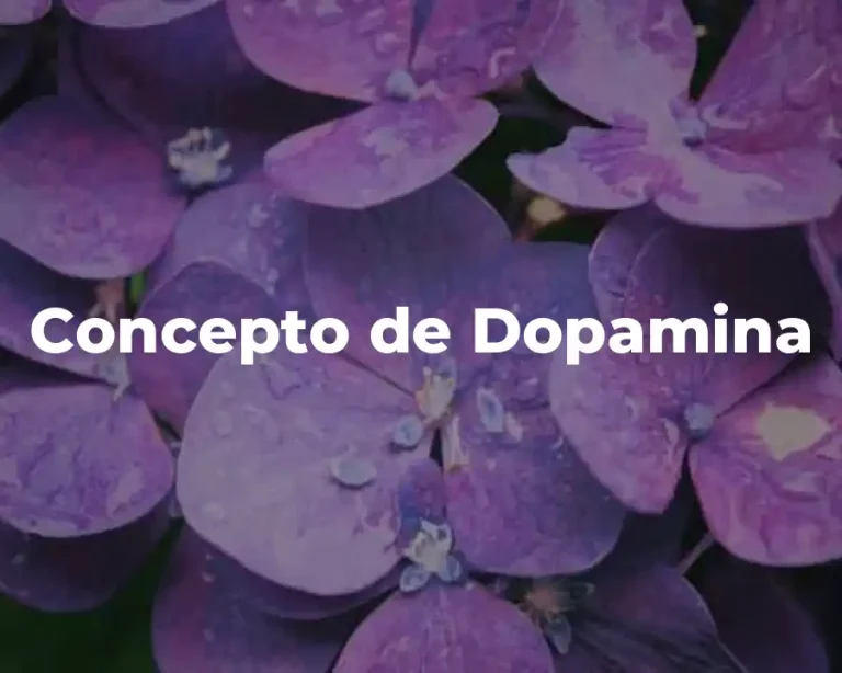 Concepto de Dopamina