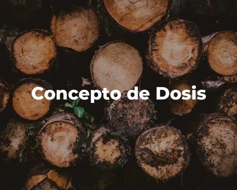 Concepto de Dosis