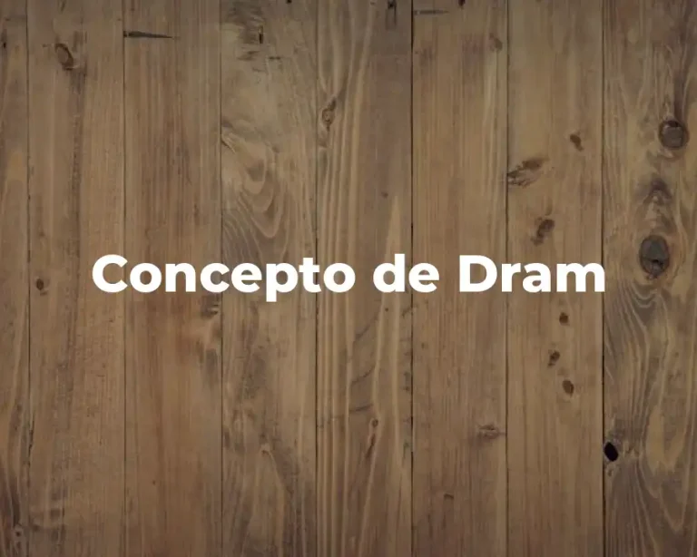 Concepto de Dram