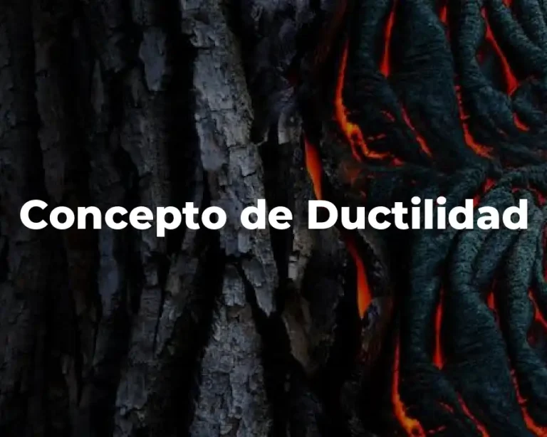 Concepto de Ductilidad