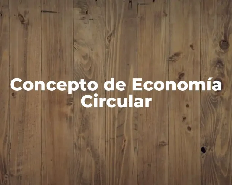 Concepto de Economía Circular